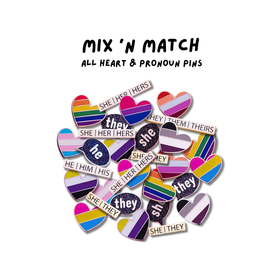 She/Her/Hers Pronoun Pin