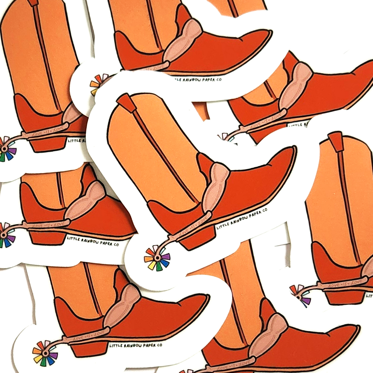 Pride Cowboy Boots Sticker