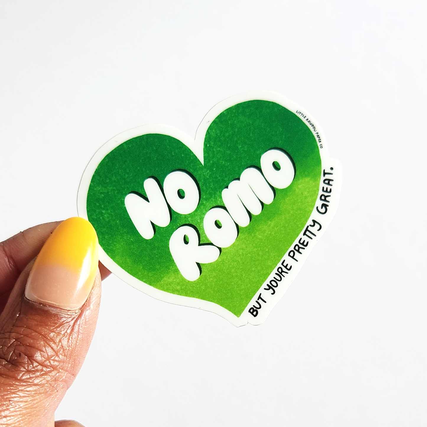No Romo Aromantic Sticker