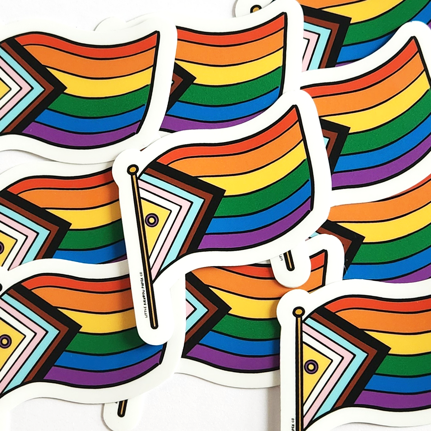 Progress Pride Flag Sticker