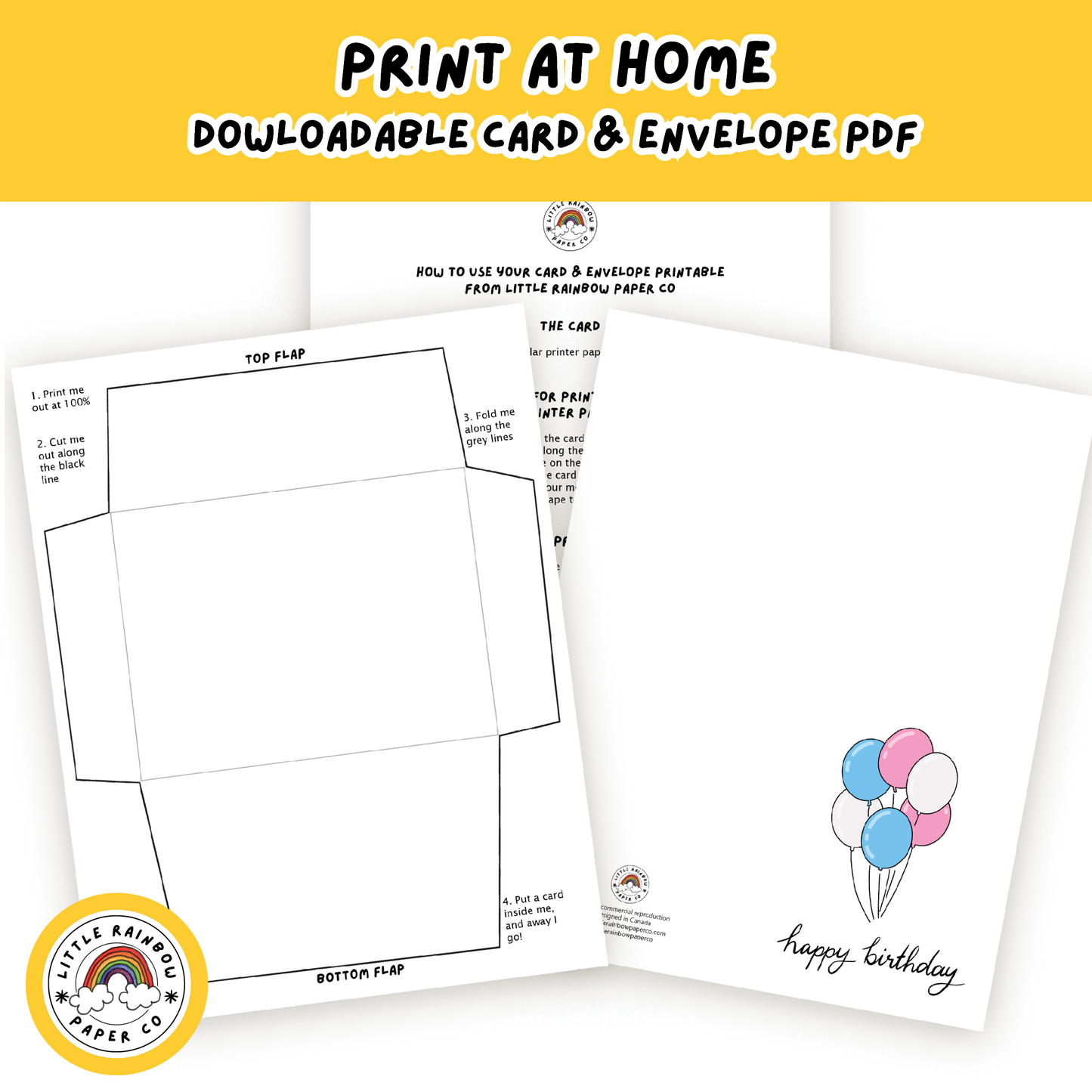 Happy Birthday Trans Balloon Card