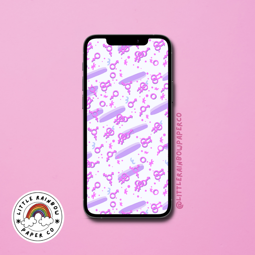 Fancy That' Mobile Wallpaper - Purple