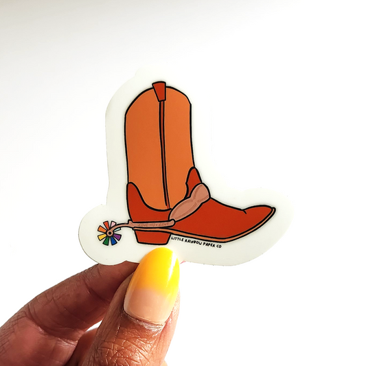 Pride Cowboy Boots Sticker