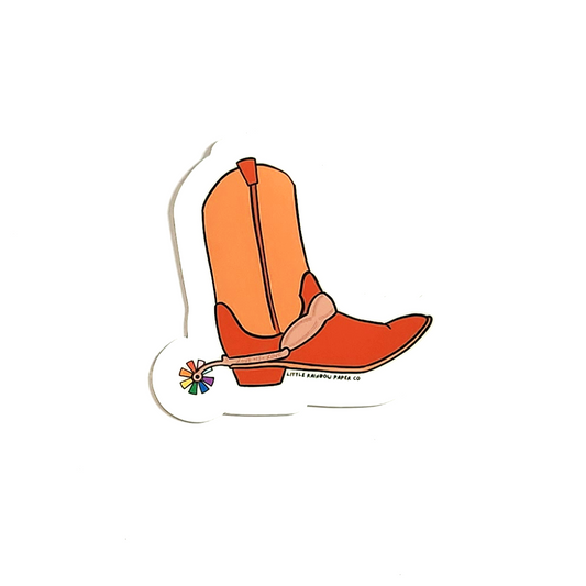 Pride Cowboy Boots Sticker