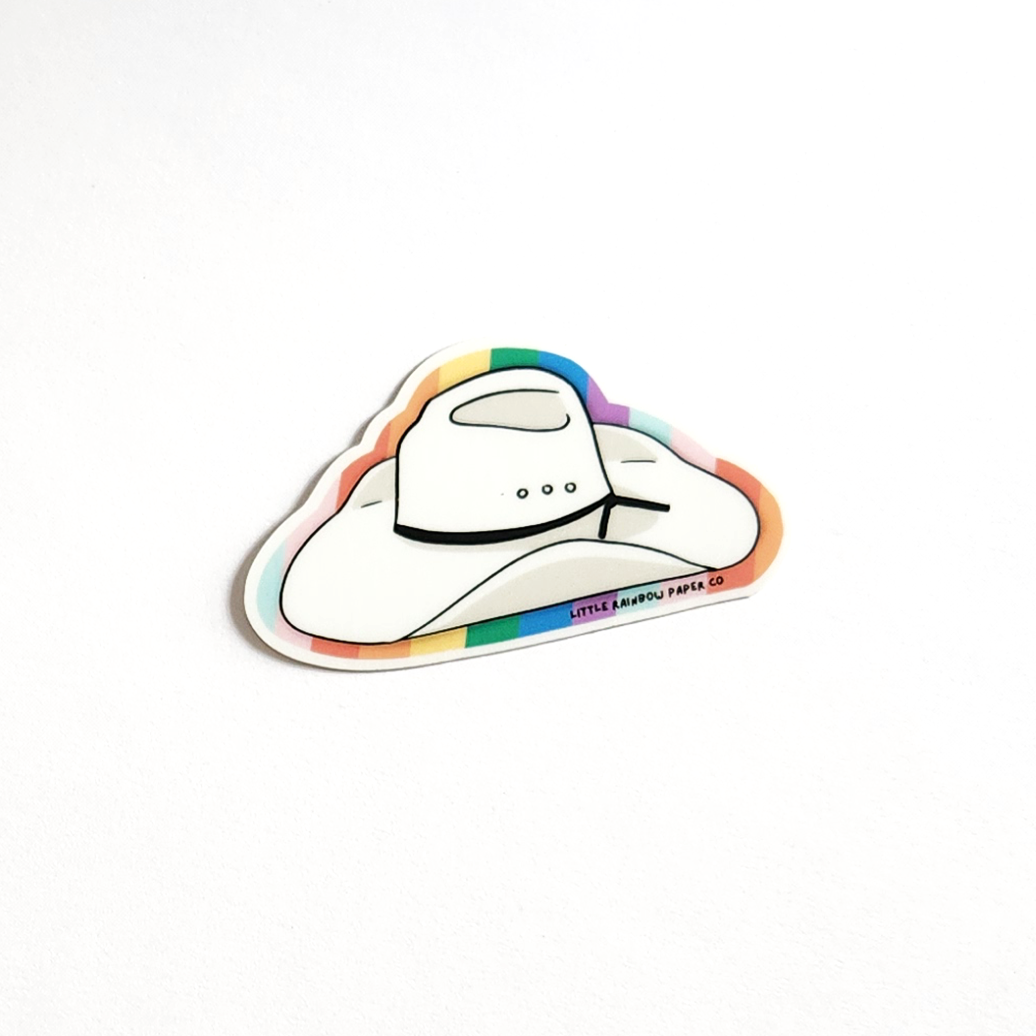 Pride Cowboy Hat Sticker – Little Rainbow Paper Co