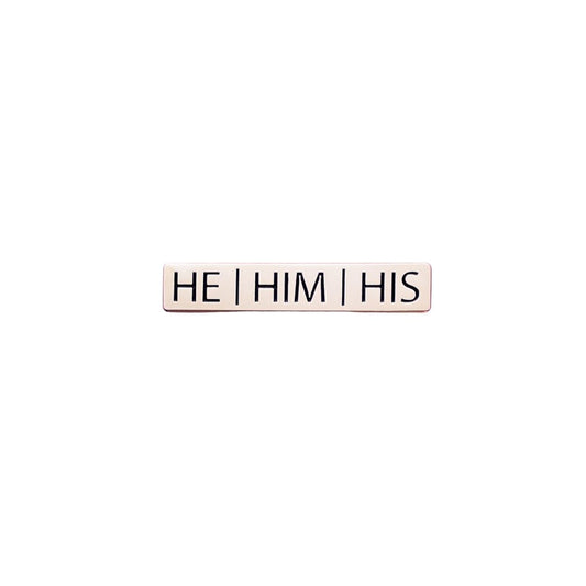 He/Him/His Pronoun Pin