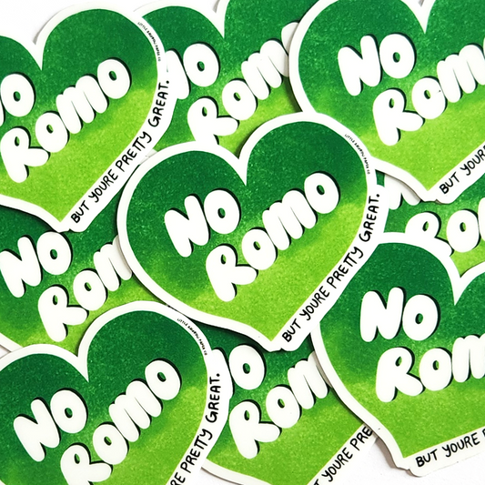 No Romo Aromantic Sticker