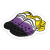 Nonbinary Pride Crocs Sticker