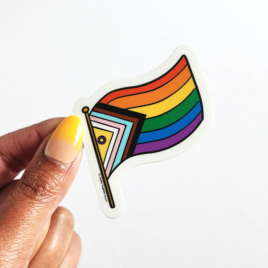 Progress Pride Flag Sticker