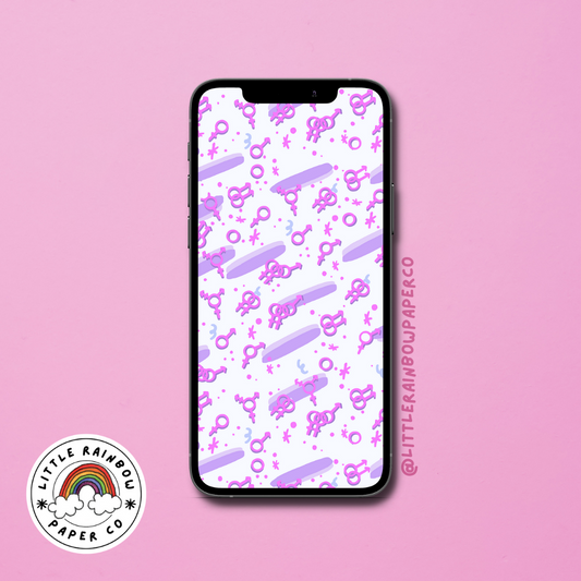 Fancy That' Mobile Wallpaper - Purple
